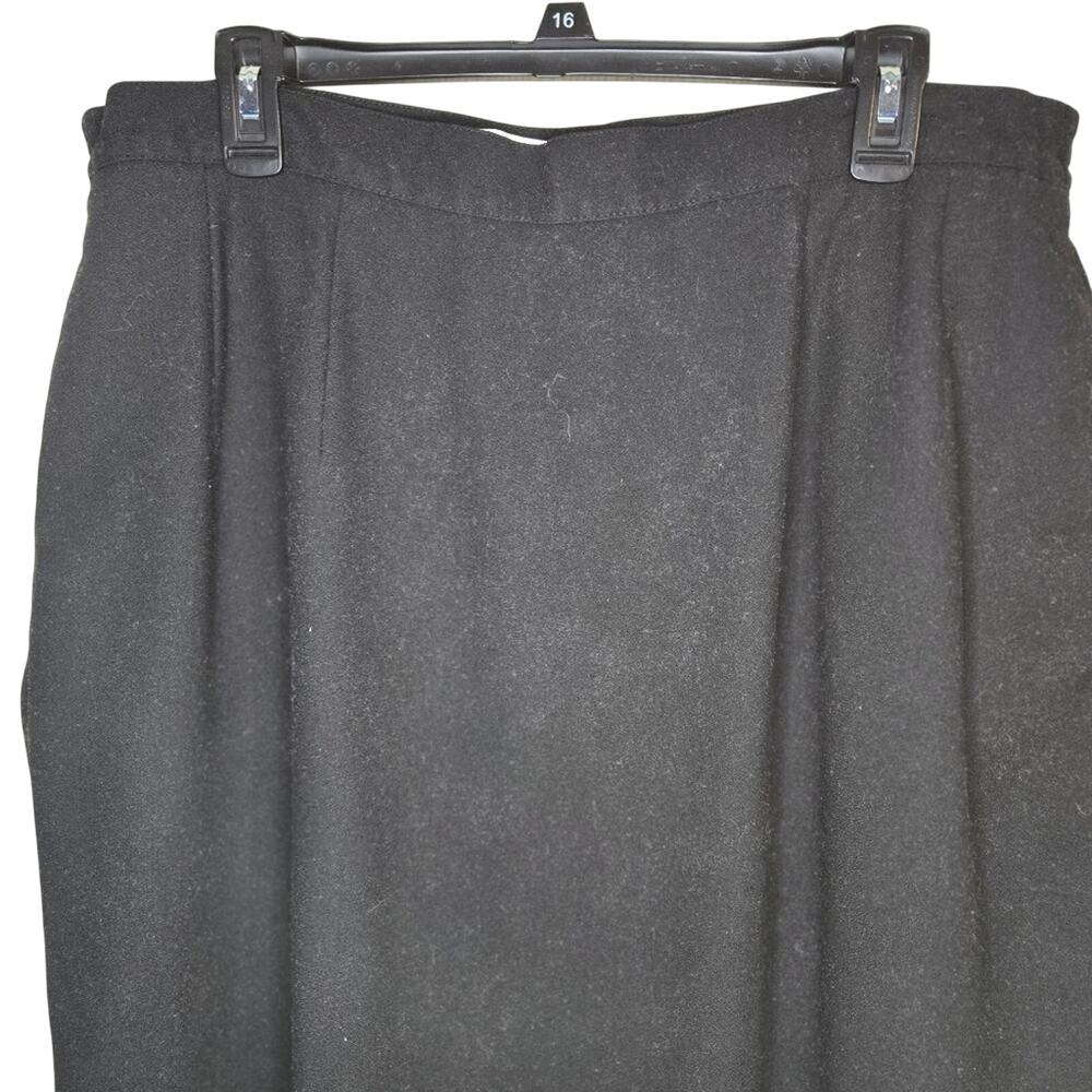 Valerie Stevens II 18W Classic Black Pencil Skirt Plus [0237] - Picture 6 of 9